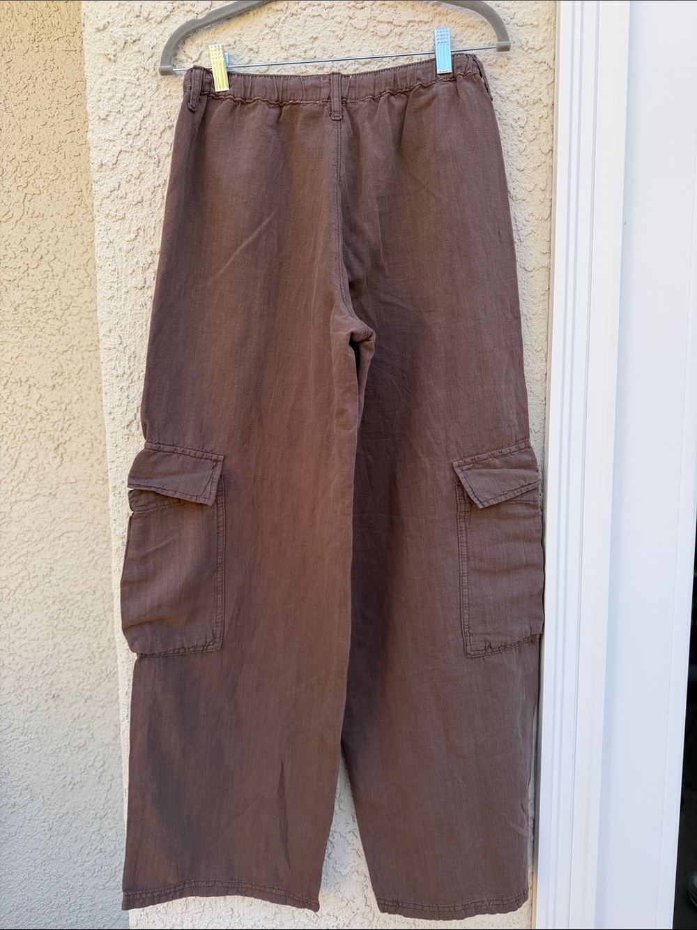BDG Urban Outfitters Cargo Wide Leg Drawstring Brown Pants Size S - Picture 4 of 7
